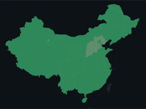 中国大陆三网（电信/联通/移动）延迟热力图预览