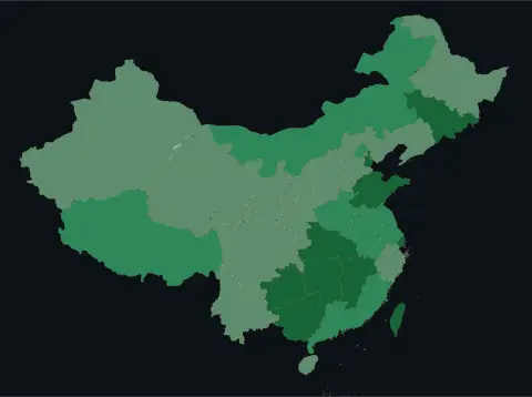 中国大陆三网（电信/联通/移动）延迟热力图预览
