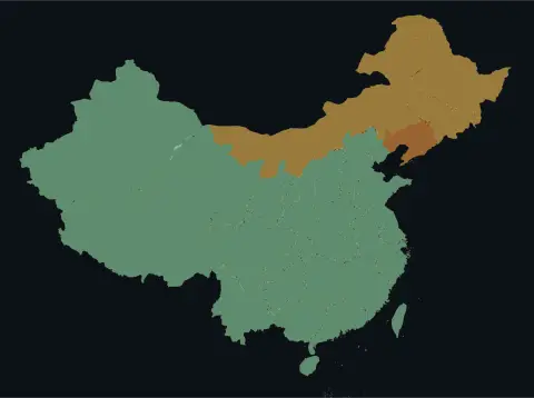 中国大陆三网（电信/联通/移动）延迟热力图预览
