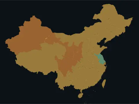 中国大陆三网（电信/联通/移动）延迟热力图预览