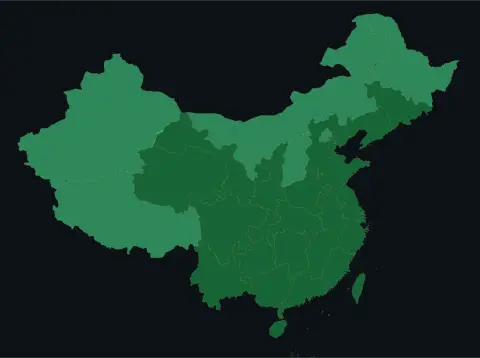 中国大陆三网（电信/联通/移动）延迟热力图预览