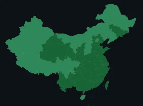 中国大陆三网（电信/联通/移动）延迟热力图预览
