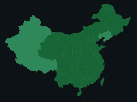 中国大陆三网（电信/联通/移动）延迟热力图预览